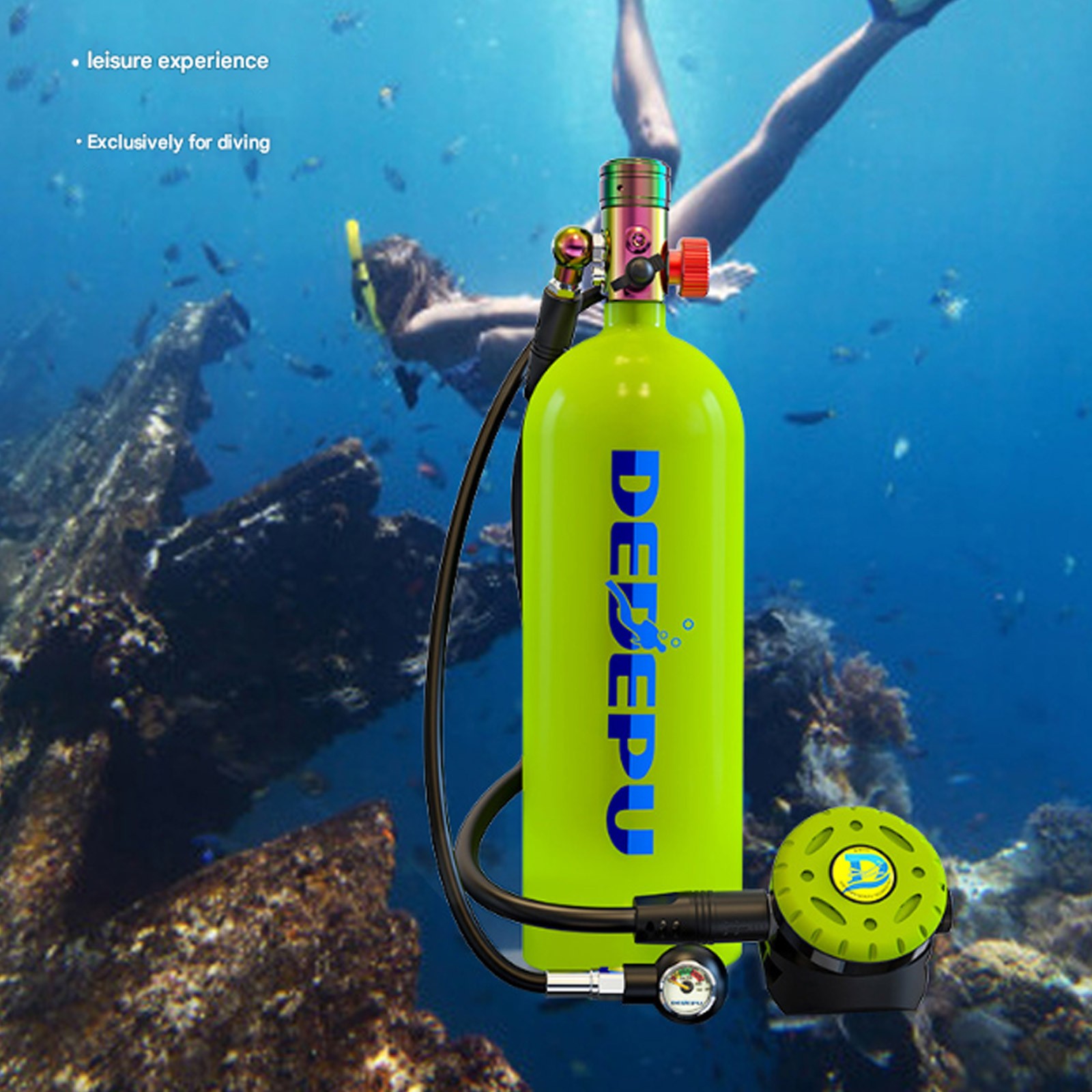 Mini Scuba Diving Tank Portable Oxygen Tank for Diving and Snorkeling