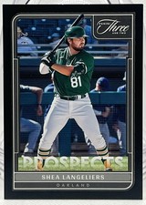 2022 Panini Three and Two Rookie Prospects 2/8 Black Shea Langeliers #P-19