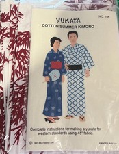 Japanese Yukata Kimono Robe Kit Men/Women Unisex