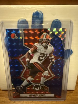 2022 Panini Mosaic Denzel Ward #230 Blue Mosaic Prizm /99 MINT