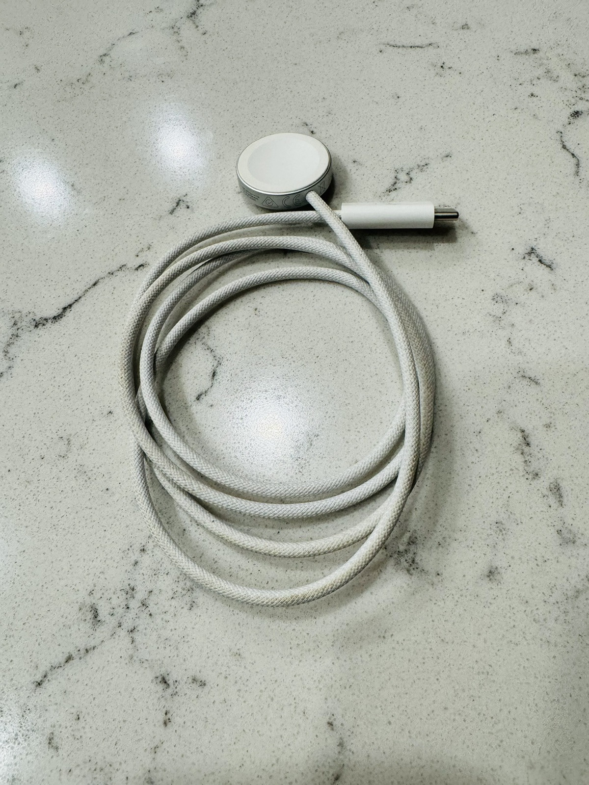 Genuine Apple Watch BRAIDED Cable Magnetic Fast Charger to USB-C