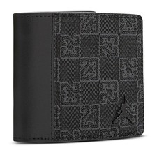  MA0934 023 NIB Air Jordan Jumpman Monogram Bifold Wallet black Mens