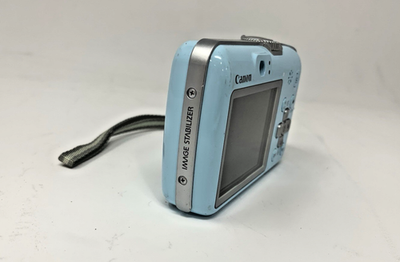 Canon PowerShot E1 PC1338 4x Opti Zoom IS 10MP Blue Digital Cam