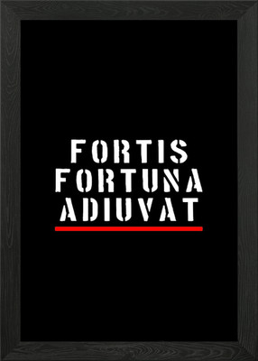 fortis fortuna adiuvat gerahmtes Wandbild Poster Leinwanddruck Bild