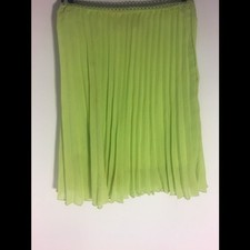 Vintage green pleaded skirt