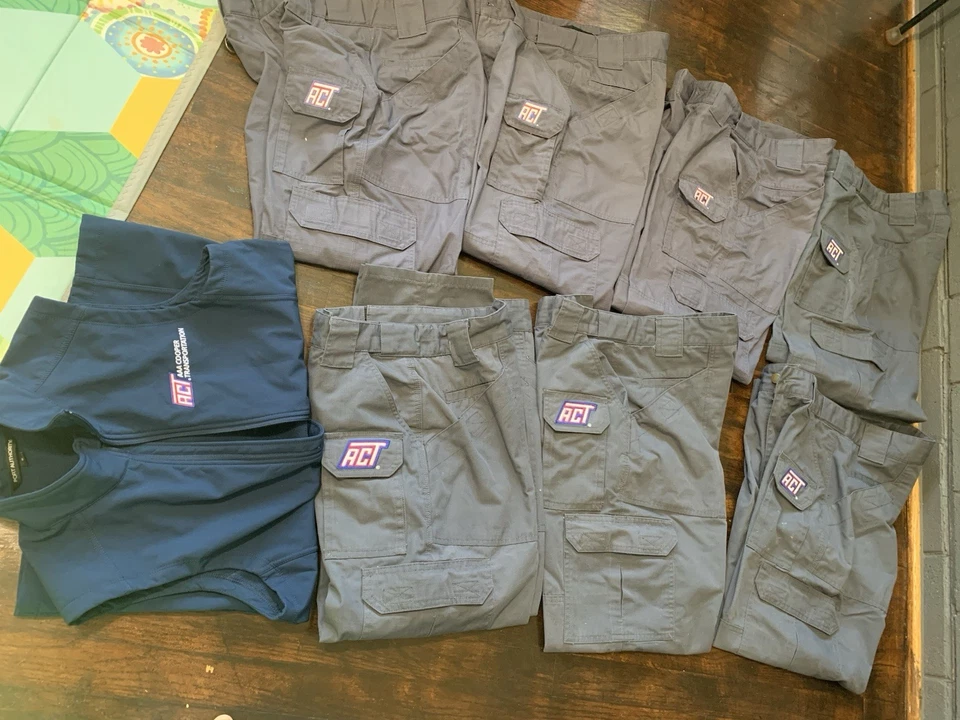 Lot Of 7 Affinity Apparel Gray Work Pants Men’s 32/30 - Image 2 of 4