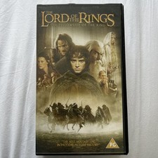 The Lord of the Rings: The Fellowship of the Ring VHS 2001 Epic Fantasy Movie EX