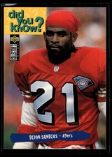 Deion Sanders 1995 Collector's Choice Card #48