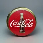 VTG 1950s Coca Cola 9” Celluloid Button Sign Original Advertising Coke Bottle!