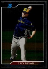 2020 Bowman Heritage Zack Brown #92CP-ZB Chrome Prospects