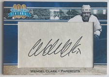 2016 President's Choice Blue and White Centennial Papercuts Wendel Clark Leafs