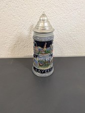 Bierkrug "Bayern" Original King 300 SG 1/2 Vintage Zinn Keramik Seidel