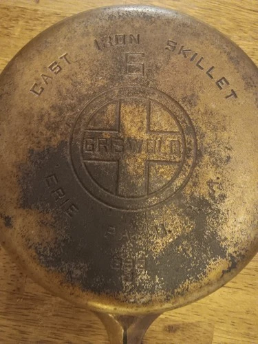 #6 Large Logo GRISWOLD  Cast Iron Skillet