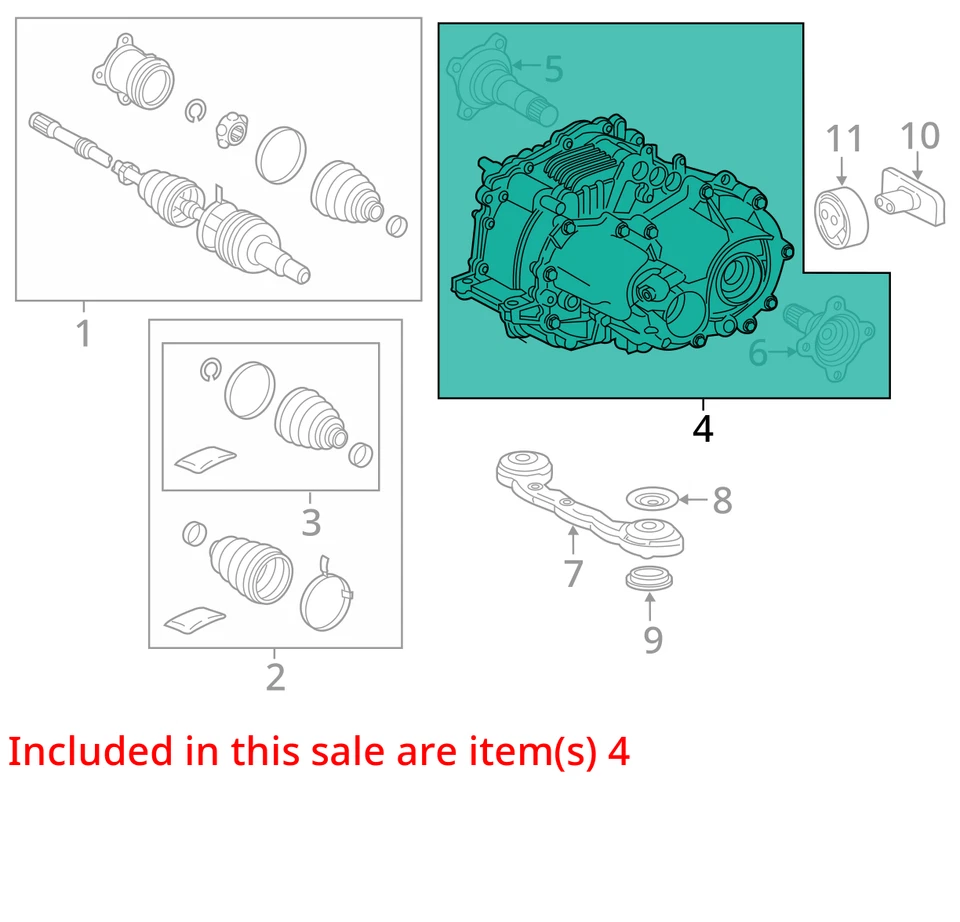2016 - 2022 LEXUS RX450h 3.5L AWD HYBRID REAR DIFFERENTIAL AXLE MOTOR *50K* - Image 3 of 4