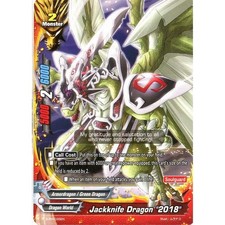 Buddyfight TCG card S-BT01A S-PR/036EN PR Jackknife Dragon 2018 Buddy Lineage