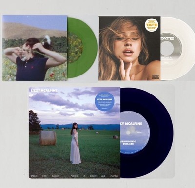 3 URBAN OUTFITTERS SINGLES DAY 7 INCH VINYLS - TATE MCRAE BILLIE EILLISH LIZZY