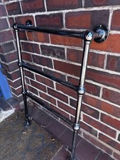 Traditional Victorian Chrome Towel  Rail Bathroom Radiator Heritage-  no balves 