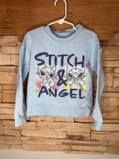 Disney Lilo and Stitch - Stitch and Angel Kid s Light Blue Sweatshirt Size 6