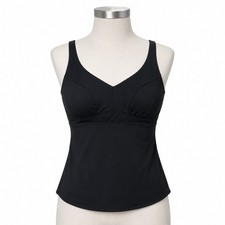 Athleta Bondi Bra Cup Tankini Swim Top Women's 40D 40DD Black Water Sports Beach