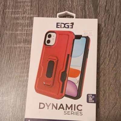 EDGE Tech Corp Dynamic Series Rugged Case for iPhone 11 Red 12ft Drop Kickstand