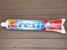 Vintage Crest Toothpaste Tube Inflatable Store Display Advertising Large 39" NOS