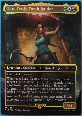 Lara Croft, Tomb Raider (Secret Lair Promo) FOIL NM MTG CARD (514545) ABUGames
