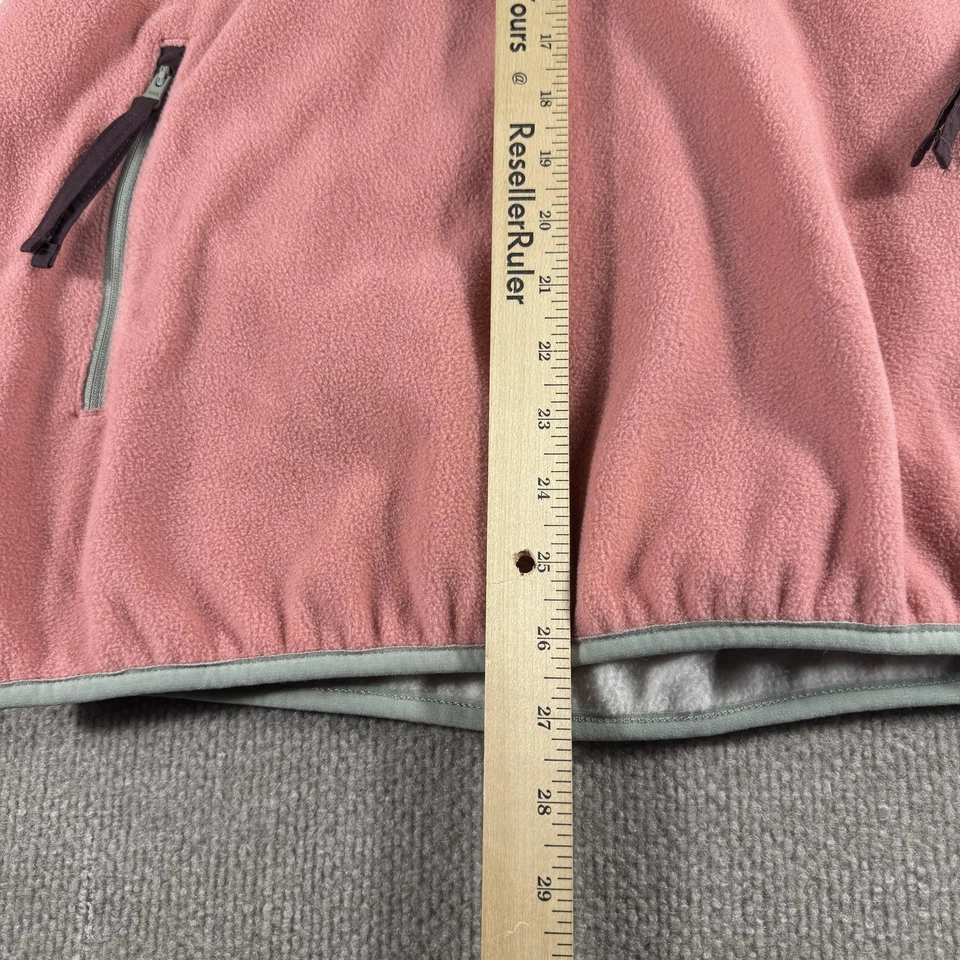 Pullover polar Columbia para hombre grande gris rosa cuarto cremallera bloque de color AL5630 Foto 4 de 4