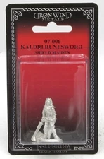 Ral Partha 07-006 Kaldri Runesword Shield Maiden (Female Warrior) Fighter