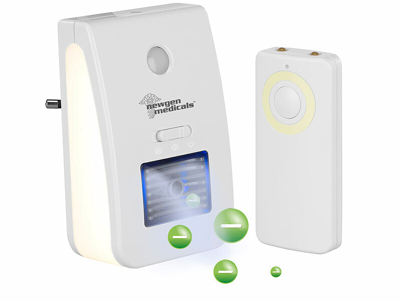 Veilleuses télécommandées ioniseur LR-20 Newgen Medicals anti odeur