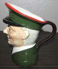 Harrods Department Store Green Doorman Figurine Porcelain Toby Mug Creamer Engla — photo 2