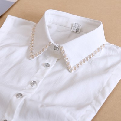 Shirt Blouse Detachable Lapel Collar Fashion Casual Women False Collar Fake Half
