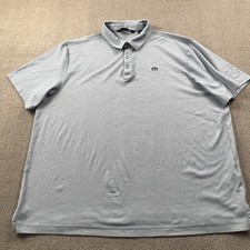 Travis Mathew Polo Shirt Adult Extra Large Blue Short Sleeve Golf Golfing Men's