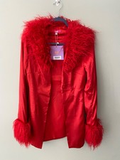 Elsie Fred Women's Petite Marla Jacket In Red