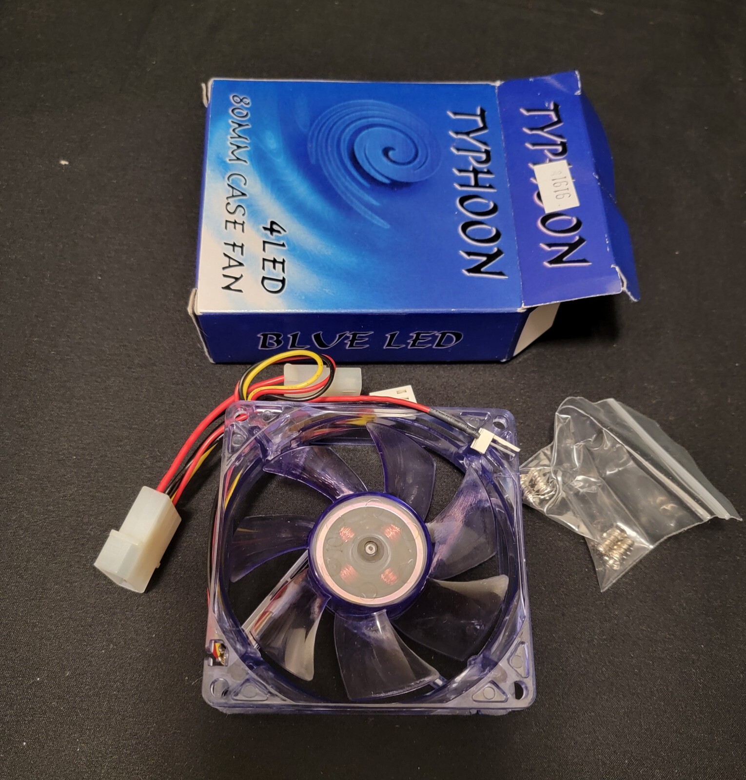80mm Led Fan Frame Typhoon 4 LED 80mm Case Fan | eBay