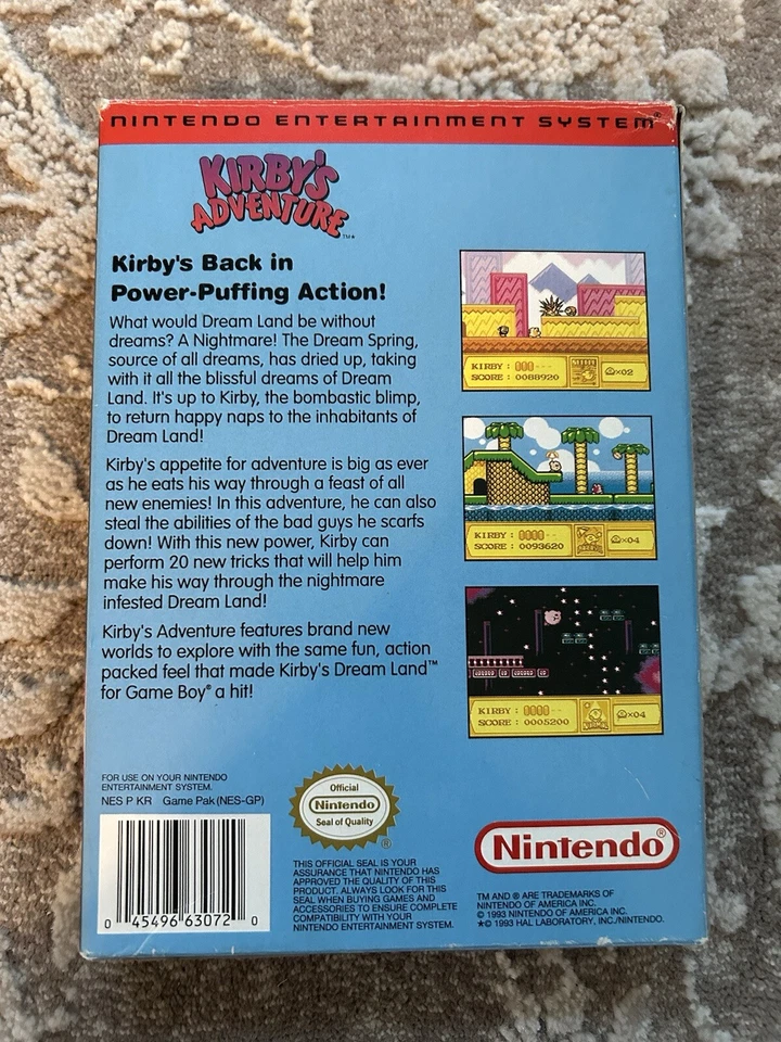 Kirby’s Adventure CIB Nintendo NES Foto 3 de 4