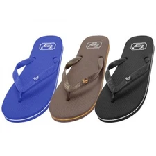 Men's Flip Flops Sandals Flats Slippers Shoes Sizes S, M, L New