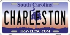 Charleston Carolina del Sur Novedad Metal Placa Charleston South