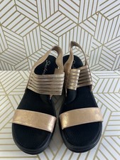 Sandali donna Skechers Rumbler tg 11 scarpa zeppa tacco ecopelle soletta ammortizzata