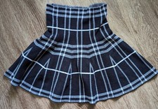 StoreOfBaby Little Big Girls High Waisted Knitted Flared Pleated Skater Skirt