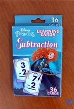 Disney Princess - Learning Cards - Subtraction - 36 Cards Complete - 2018