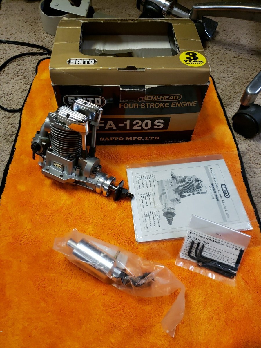 Saito Engine - Saito FA-120S Hemi Head four stroke engine