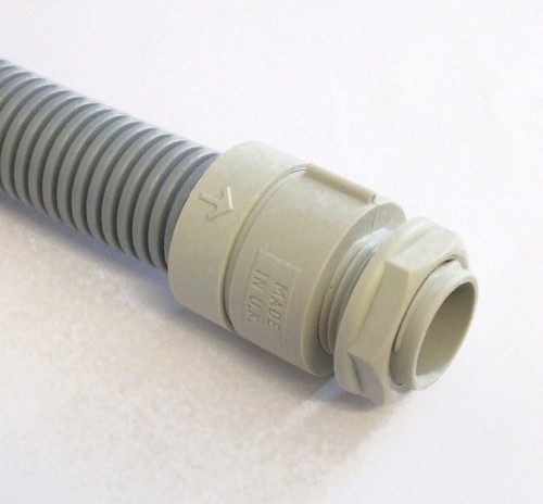 25mm flexible conduit adaptor, end fitting, Nylon ADP025FLEX - 第 1/3 張圖片
