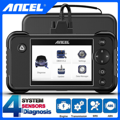 Check Engine OBD2 Scanner Transmission ABS SRS Code Reader Diagnostic Scan Tool
