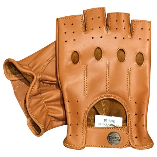 PSS Hombre Medio Dedo Cuero Conducción Ciclismo Exterior Verano Guantes Mitones 309 - Imagen 14 de 58