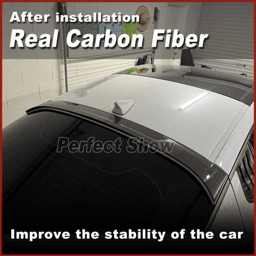 Für Kia K8 Stinger 2018-2023 Carbon Kohlefaser Dashspoiler Spoiler Flügel Lippes - Bild 10 von 15