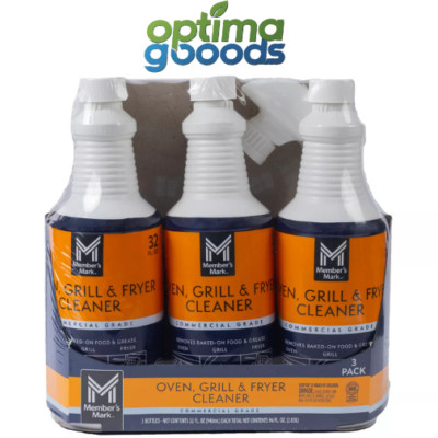 Member's Mark Oven Grill Fryer Cleaner 32 oz (3 Pack) Commercial Degreaser