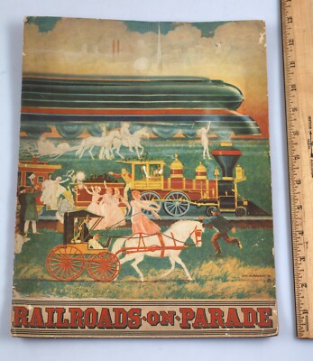 Vintage 1939 New York Worlds Fair Railroads on Parade Programmheft