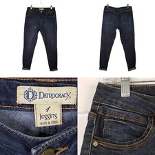 Democracy Jeans Womens Size 4 Ab Solution Denim Skinny Mid Rise Dark Wash