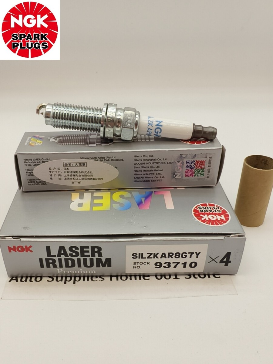 4Pcs SILZKAR8G7Y 93710 NGK Spark Plug For Jaguar XE XFL Discovery5