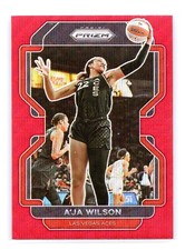 2022 Prizm WNBA #39 A'Ja Wilson Ruby Wave Prizm Las Vegas Aces Mint
